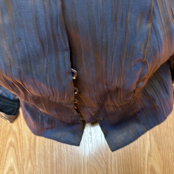 Vintage J.R. NITES by Caliendo Size 6 Copper and Gold unique jacket. - Picture 3 of 12